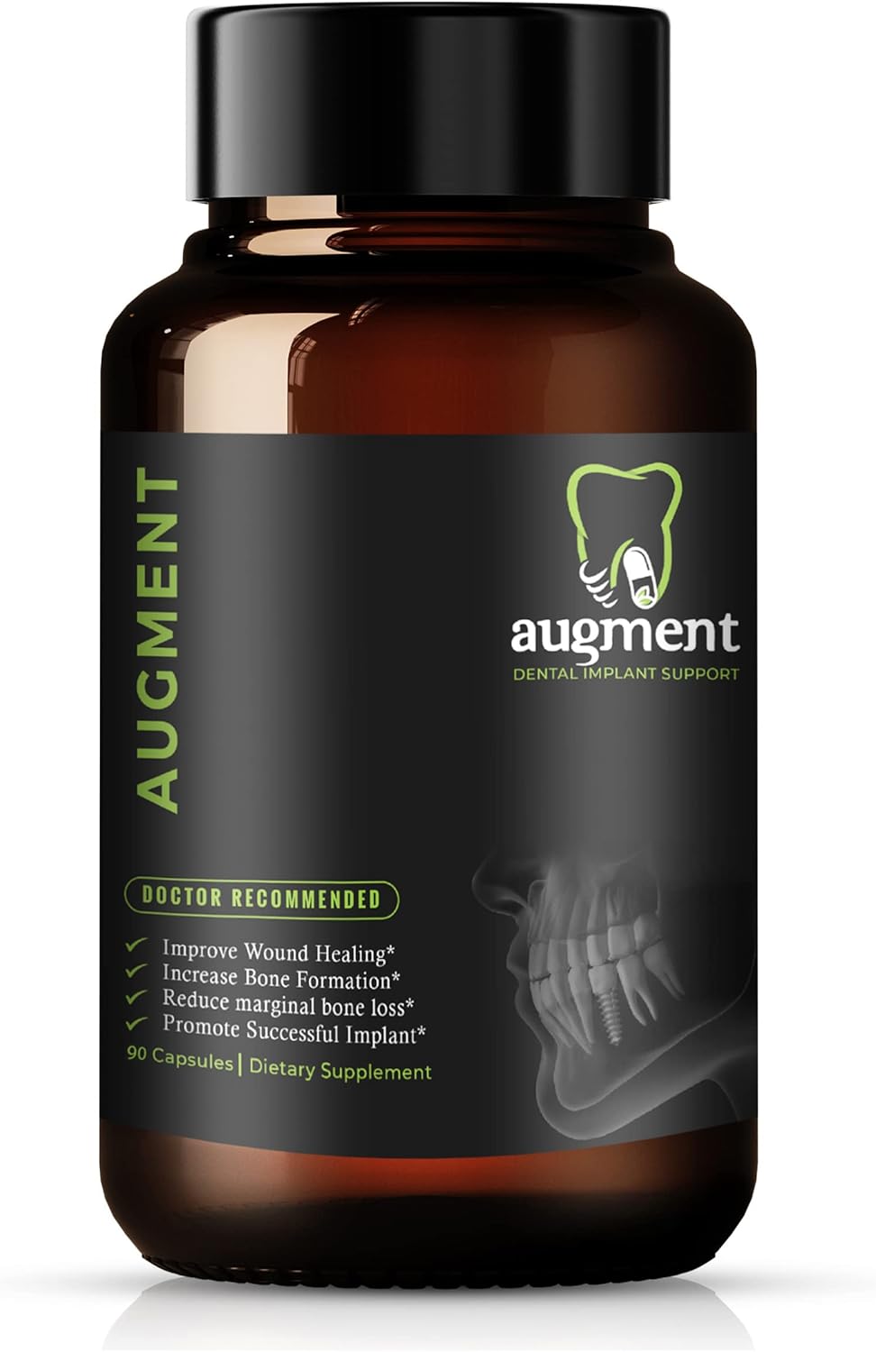 Natural Dental Implant Support Supplement for Bone Formation & Osseointegration - Vitamin & Micronutrient Formula (90 Servings)