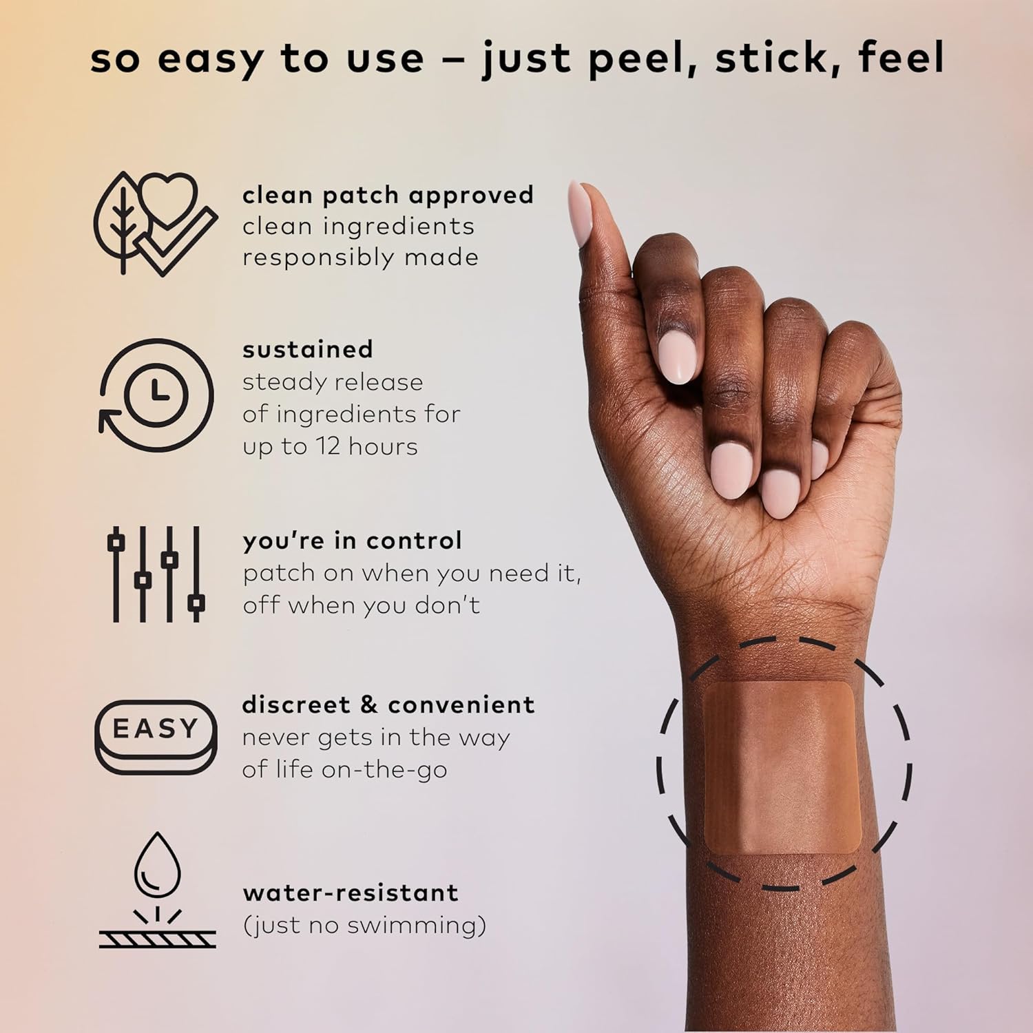 Natural DHM and Vitamin B1 After Party Patch - Green Tea Infused Wearable Wellness for Recovery - 24 Patches