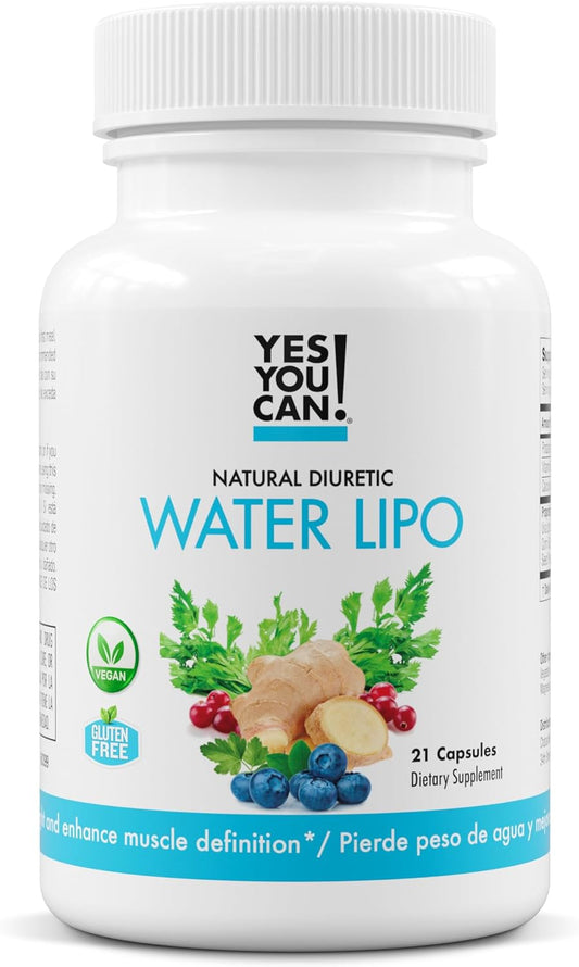 Natural Diuretic Cleanse Pills with Electrolytes & Vitamins for Water Retention - Gluten-Free, 21 Capsules