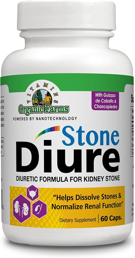 Natural Diuretic Formula - 60 Capsules - Herbal Diure Stone Supplement