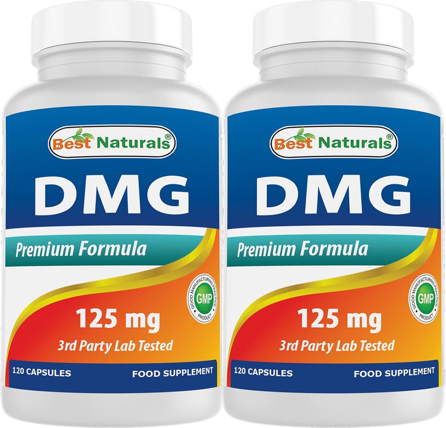 Natural DMG Supplement for Energy & Immune Support - 125 mg, 240 Capsules