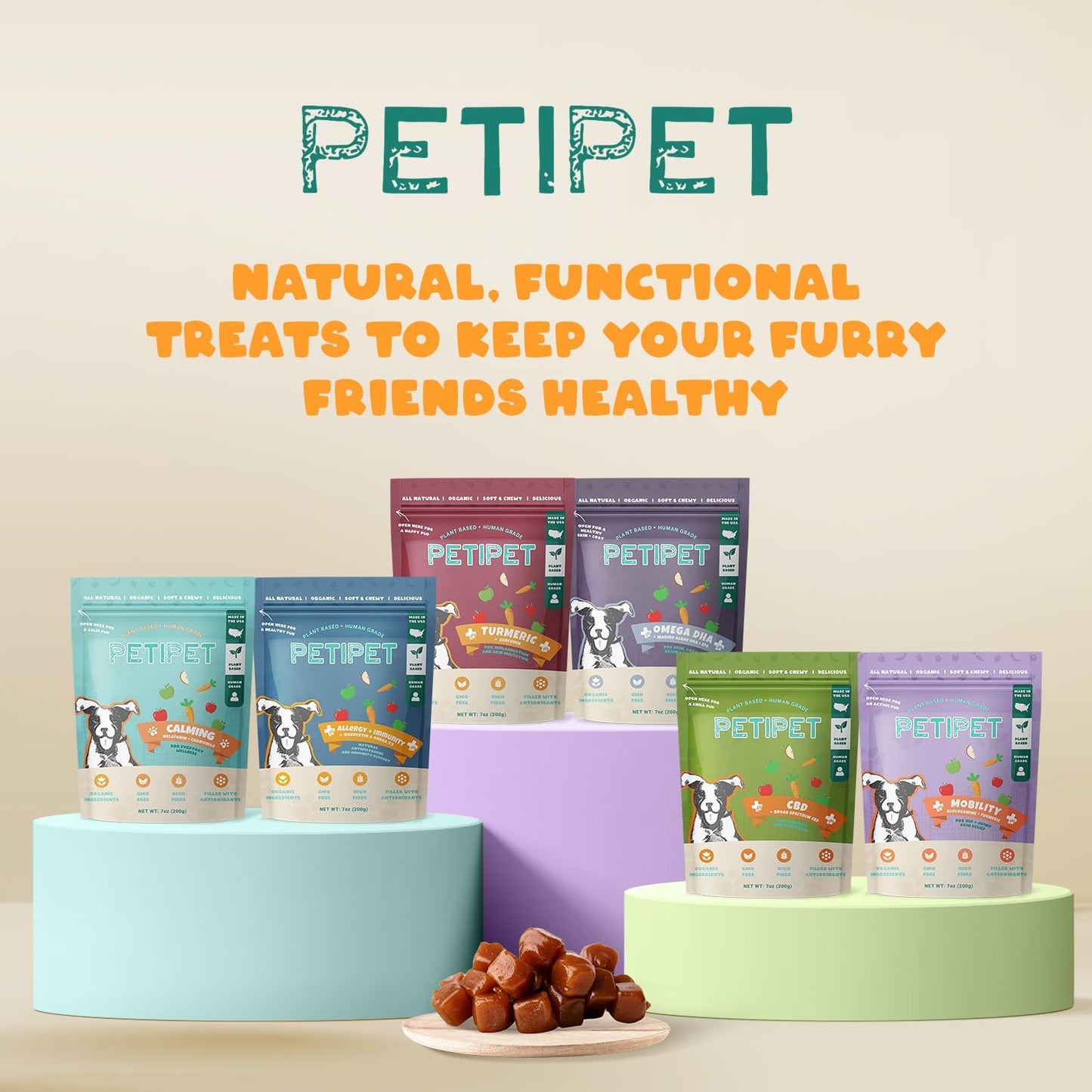 Natural Dog Allergy Relief Chews with Quercetin and Omega 3 - Antihistamine for Itching, Paw Licking, Allergies - Supports Skin Health and Immune System