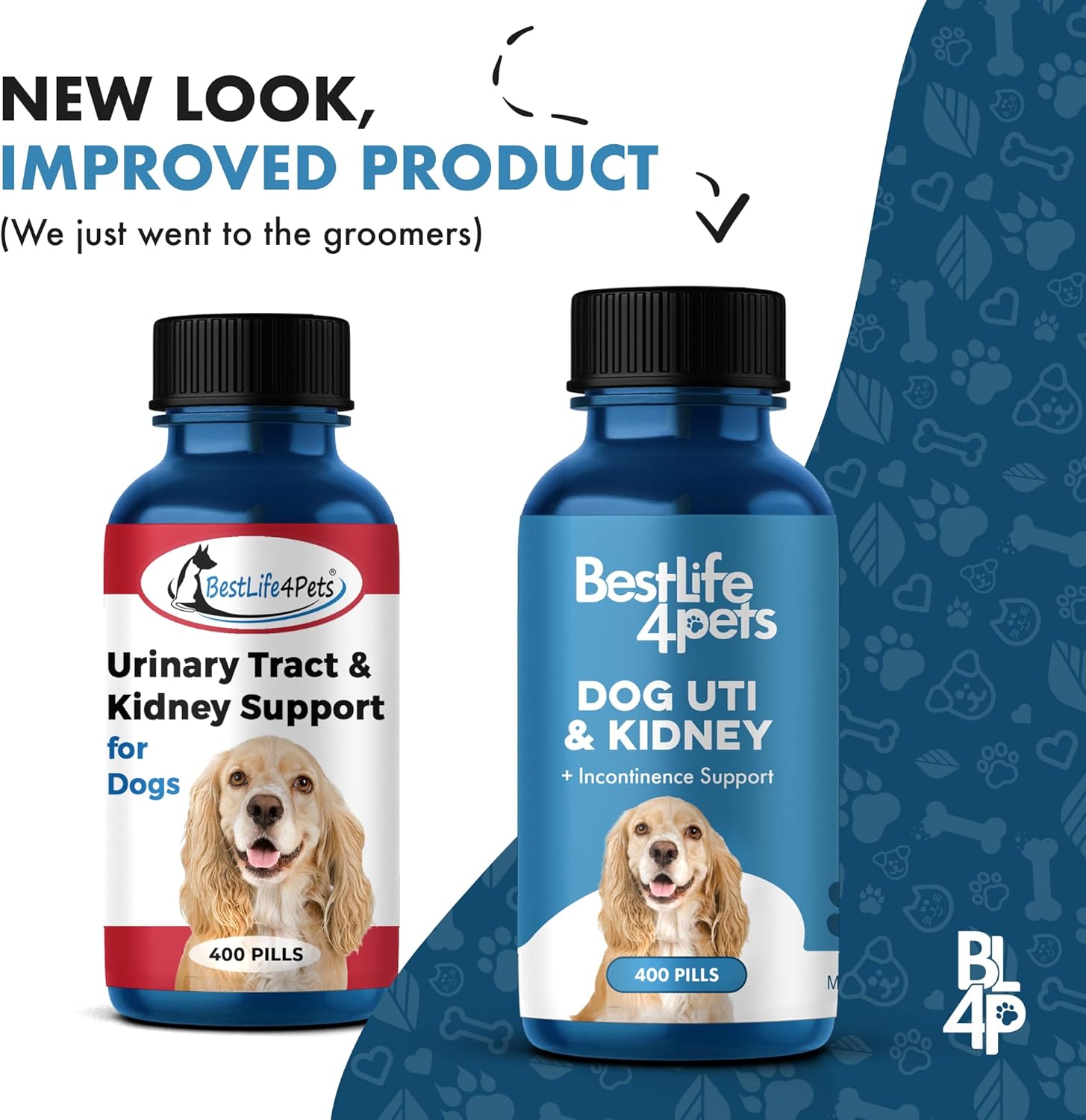 Natural Dog UTI Kidney Support Supplement for Urinary Tract Infections - 2 Pack