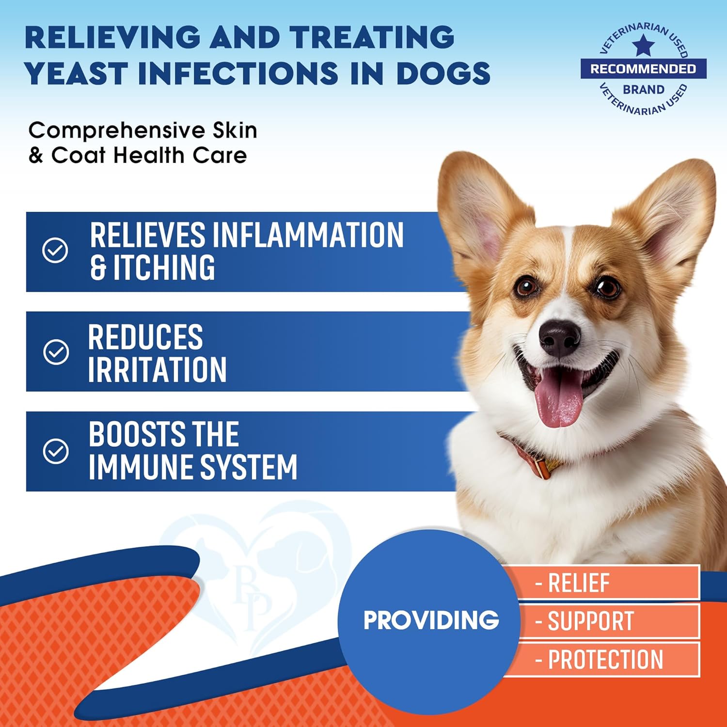Natural Dog Yeast Infection Relief Drops for Itchy Ears, Skin & Allergies - Anti Itch Treatment, Reduces Inflammation - Herbal Supplement, Made in USA
