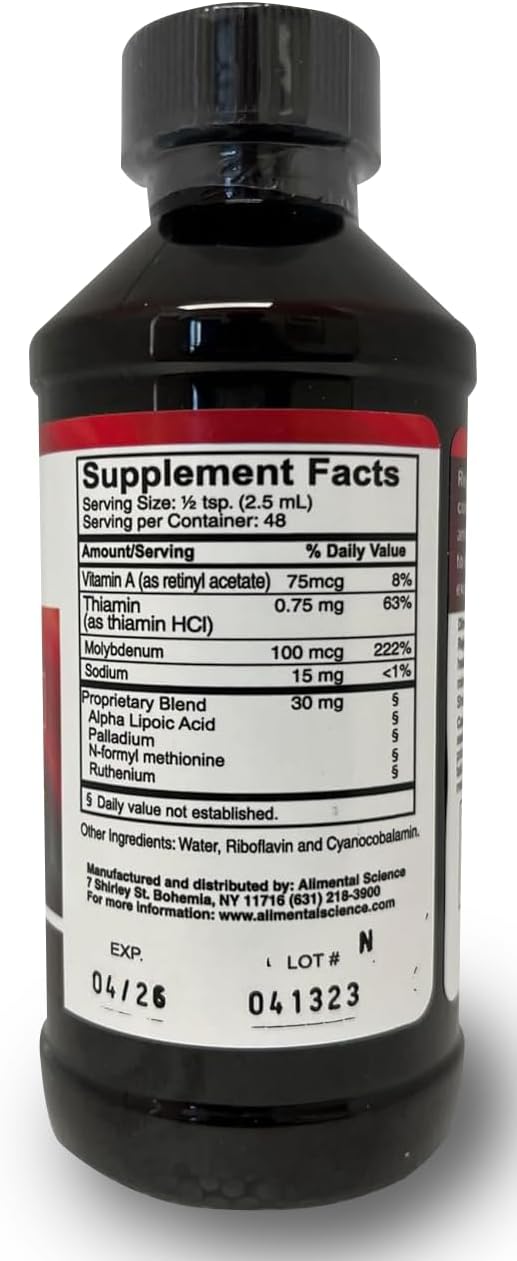 Natural Energy Boost Liquid Supplement with Alpha Lipoic Acid & Vitamins - 4 oz Gluten-Free Formula for Maximum Absorption