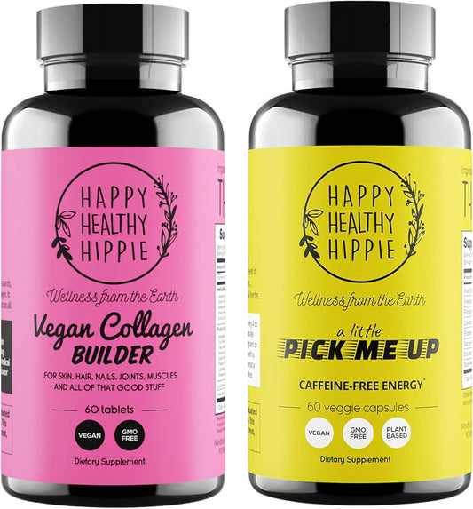 Natural Energy Pills with Vegan Collagen Support - Boost Your Energy Naturally