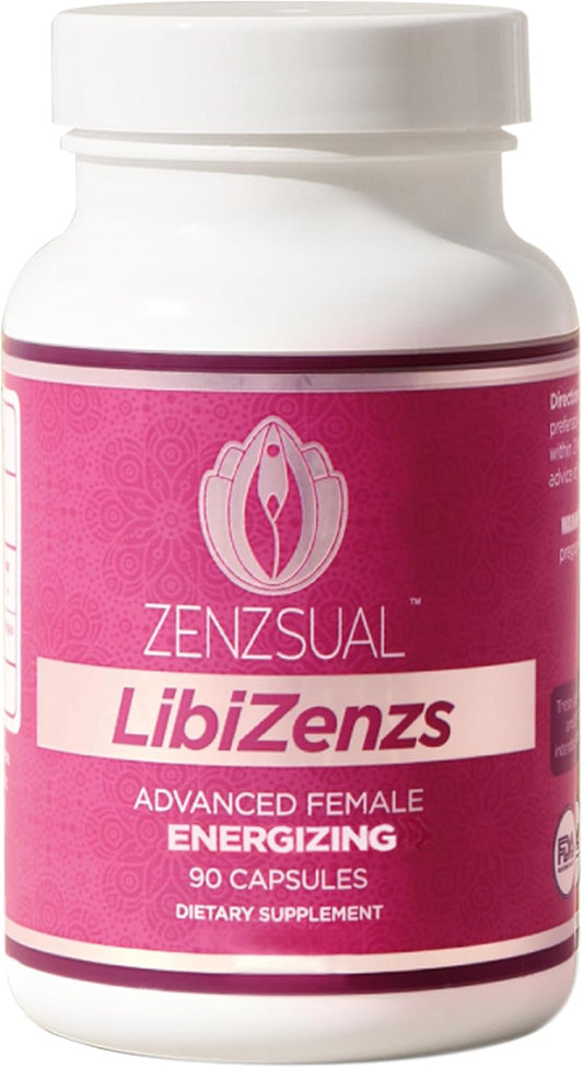 Natural Energy Supplement for Women - Caffeine-Free Blend of Ginseng, Maca Root, Ashwagandha - Enhances Energy, Focus, and Vitality - 90 Capsules