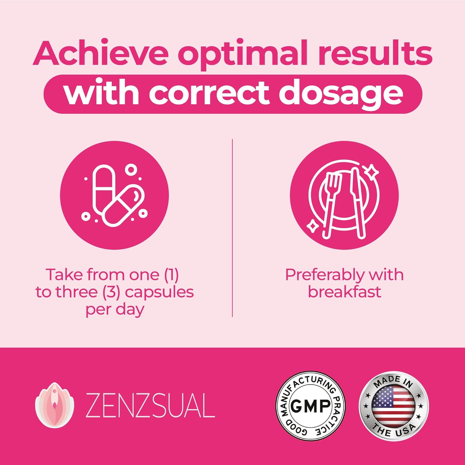 Natural Energy Supplement for Women - Caffeine-Free Blend of Ginseng, Maca Root, Ashwagandha - Enhances Energy, Focus, and Vitality - 90 Capsules