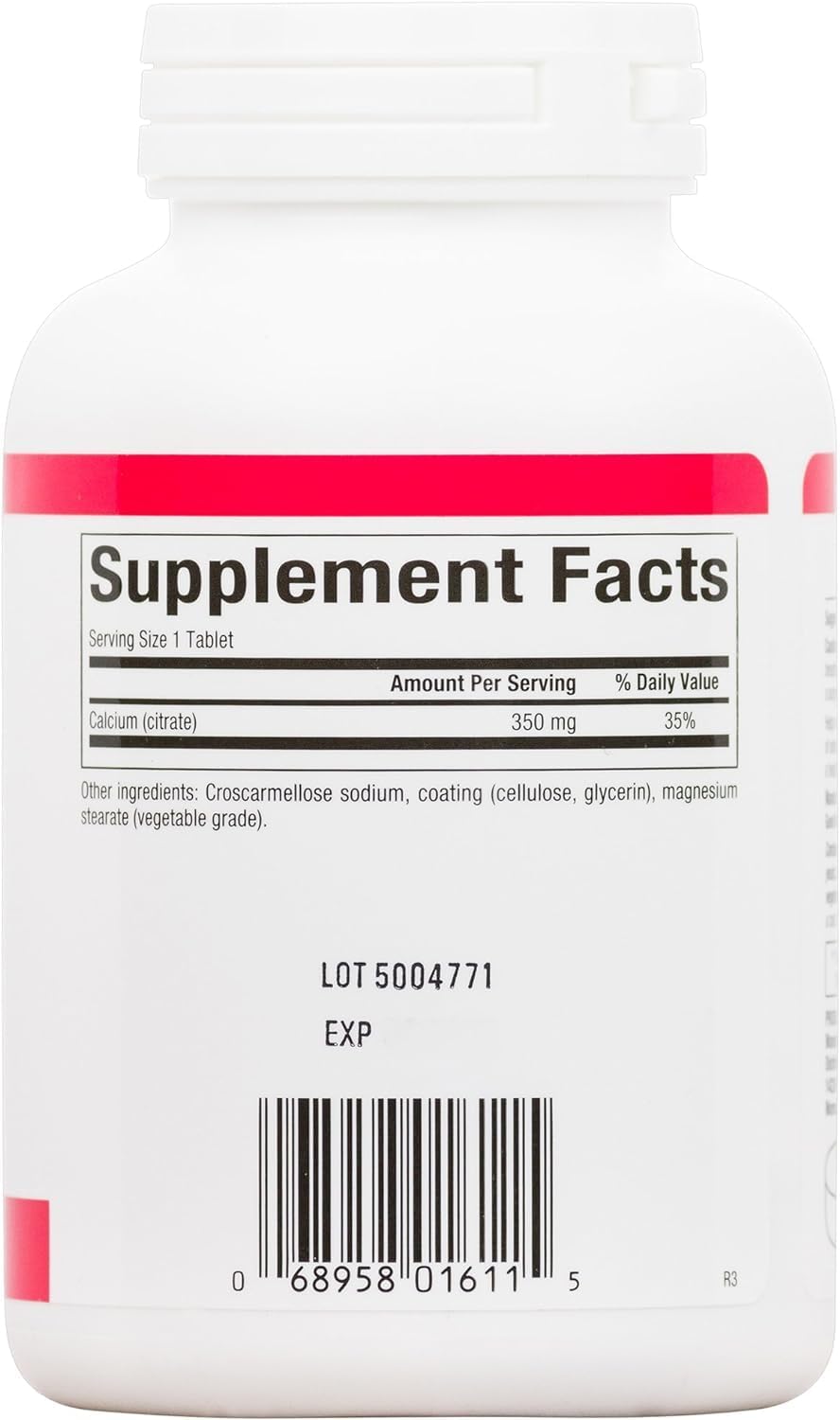 Natural Factors Calcium Citrate Tablets - Supports Bone and Dental Health, 90 Tablets