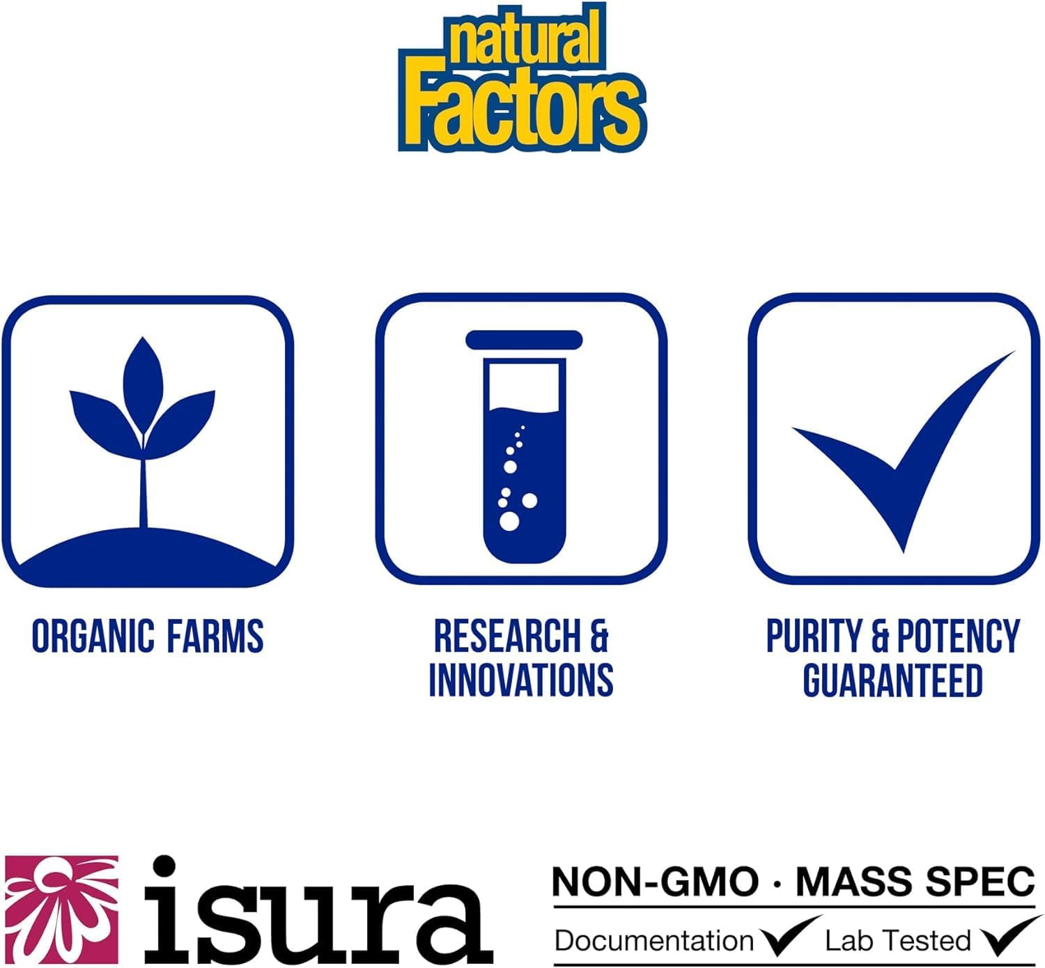 Natural Factors Whey Factors: Grass Fed Whey Protein Concentrate for Muscle Development and Immune Health - French Vanilla, 2 lb