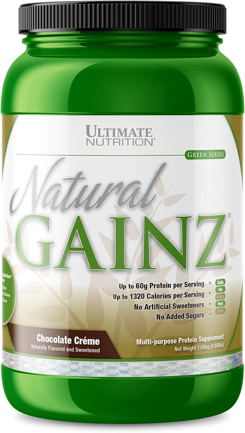 Natural Gainz Whey Protein Powder - Chocolate Flavored Protein Supplement with Micellar Casein and Milk Protein for Ultimate Nutrition, 3.6 lbs