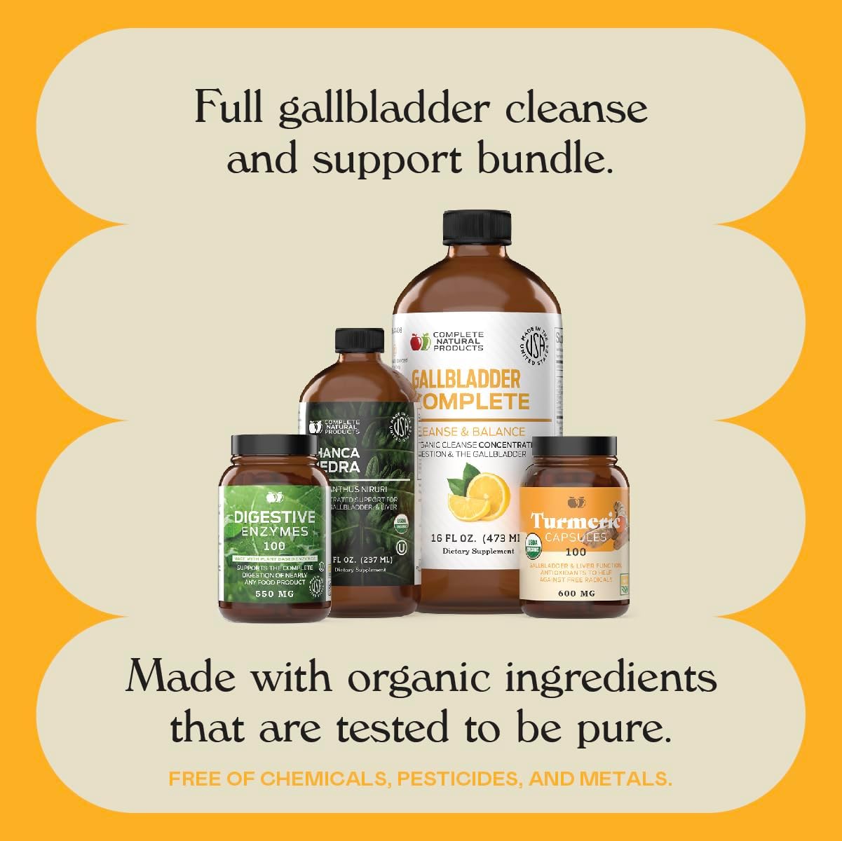 Natural Gallbladder Cleanse Bundle - Complete Support for Gallbladder Health
