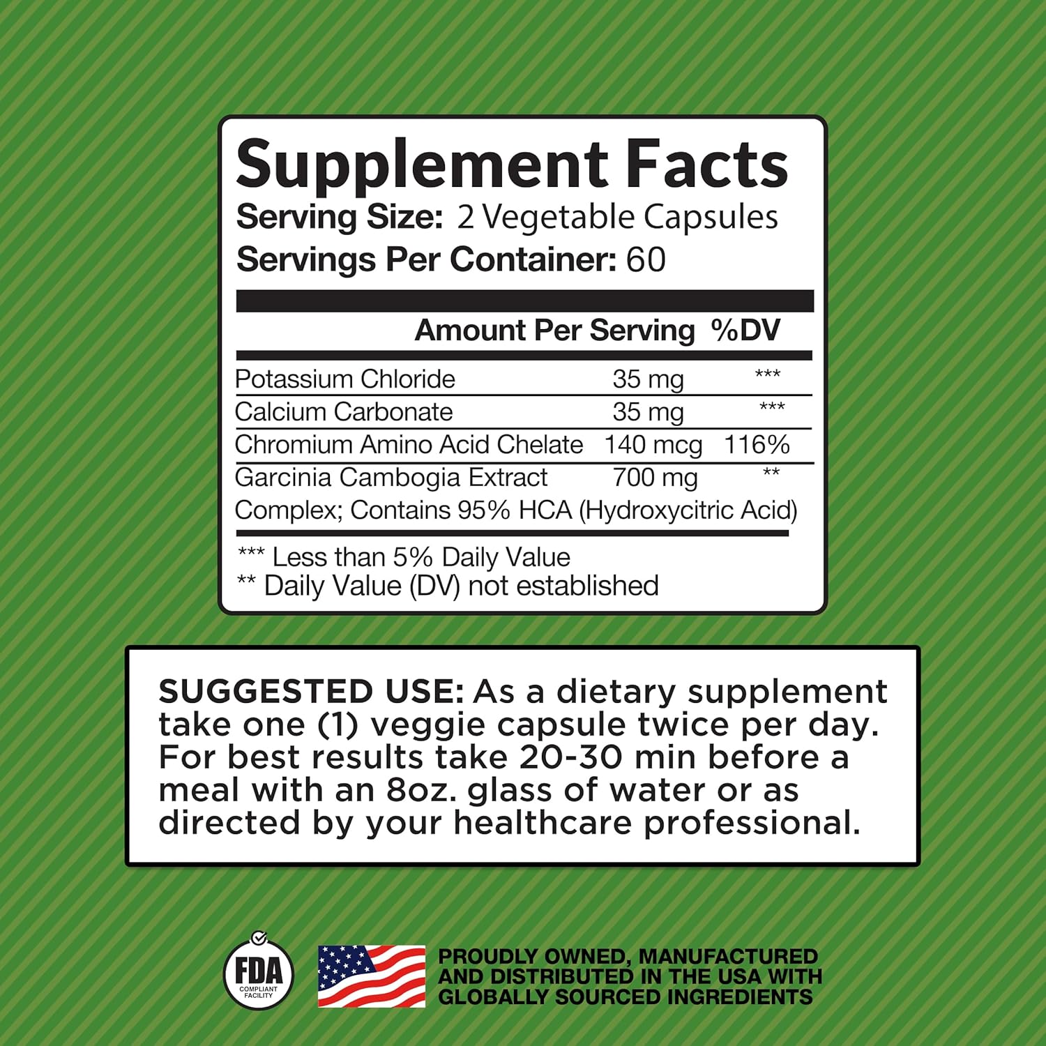 Natural Garcinia Cambogia Supplement by Basic Brands - Harvested from Nature's Bounty