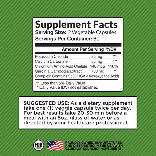 Natural Garcinia Cambogia Supplement by Basic Brands - Harvested from Nature's Bounty