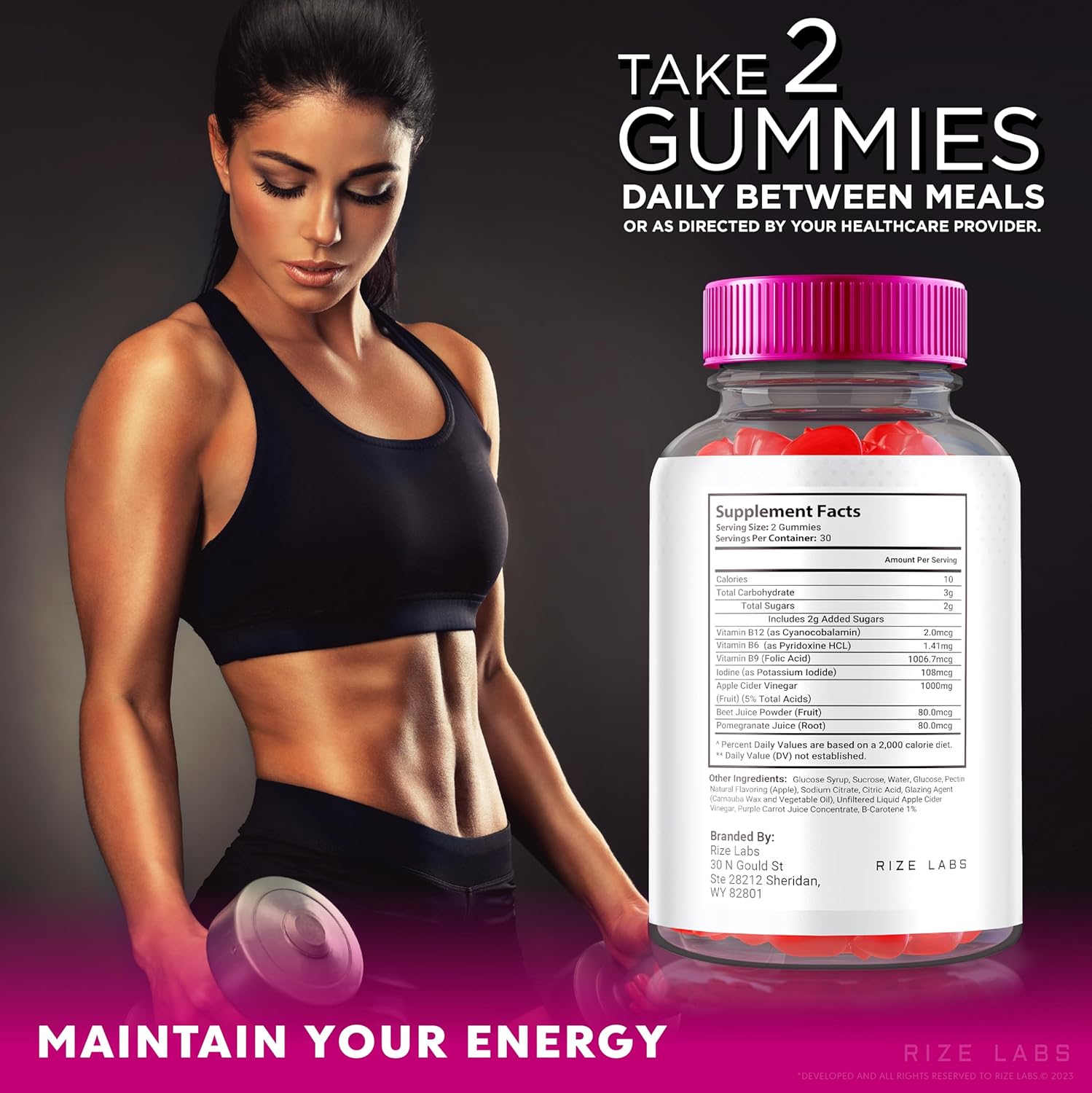 Natural Genesis Keto + ACV Gummies - Advanced Slimming Formula Supplement (180 Gummies, 2000mg) by Rize Labs