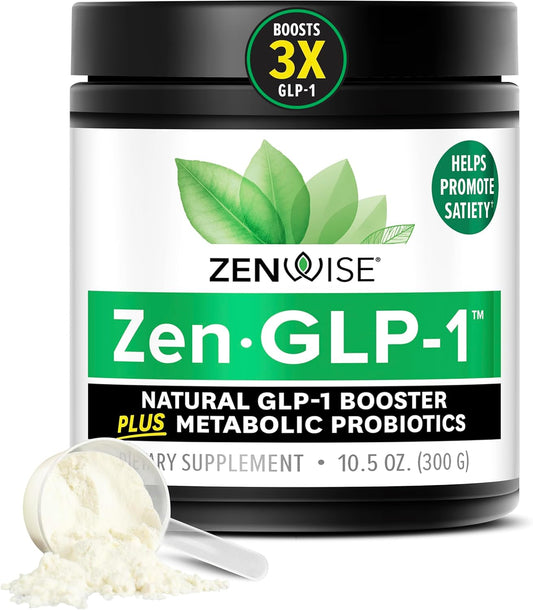 Natural GLP-1 Probiotic Supplement for Hunger Control & Digestive Health - 30-Day Supply by Zenwise Health
