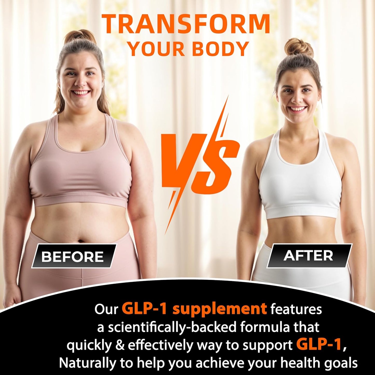 Natural GLP-1 Support Supplement for Gut Health, Digestion & Energy - 60 Capsules