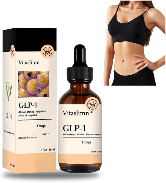 Natural GLP-1 Weight Loss Supplement - Liquid Drops for Appetite Control - Single Bottle