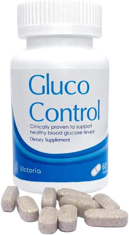 Natural Gluco Control Supplement with Garcinia Cambogia, Gymnema Sylvestre, White Kidney Bean, Green Tea - 60 Caps