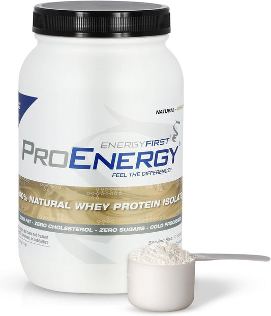 Natural Grass Fed Whey Protein Isolate Powder for Post-Workout Recovery & Meal Replacement, Unflavored, Non-GMO, 36 Servings