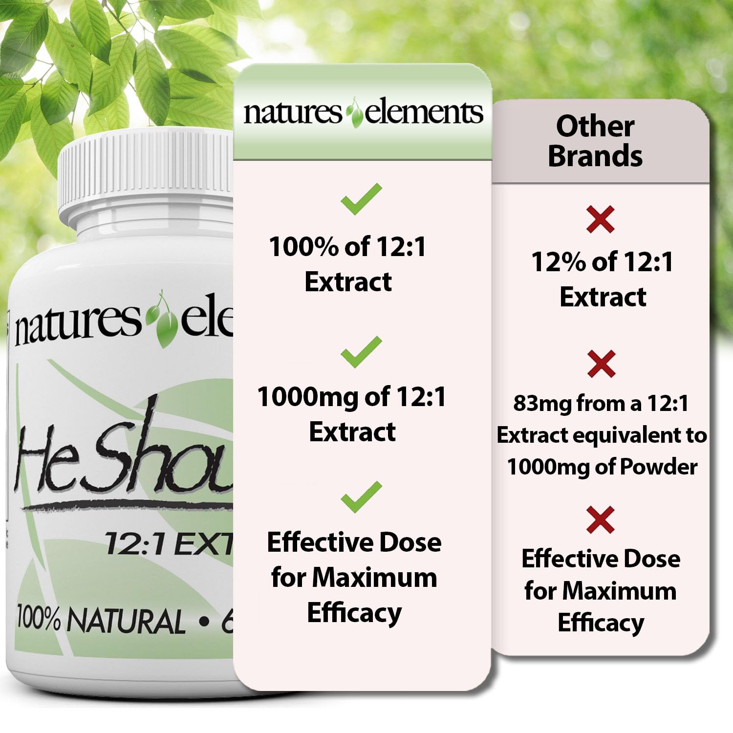Natural Gray Hair Solution - Foti Chinese Herb Tablets for Hair Growth - 500mg Made in USA
