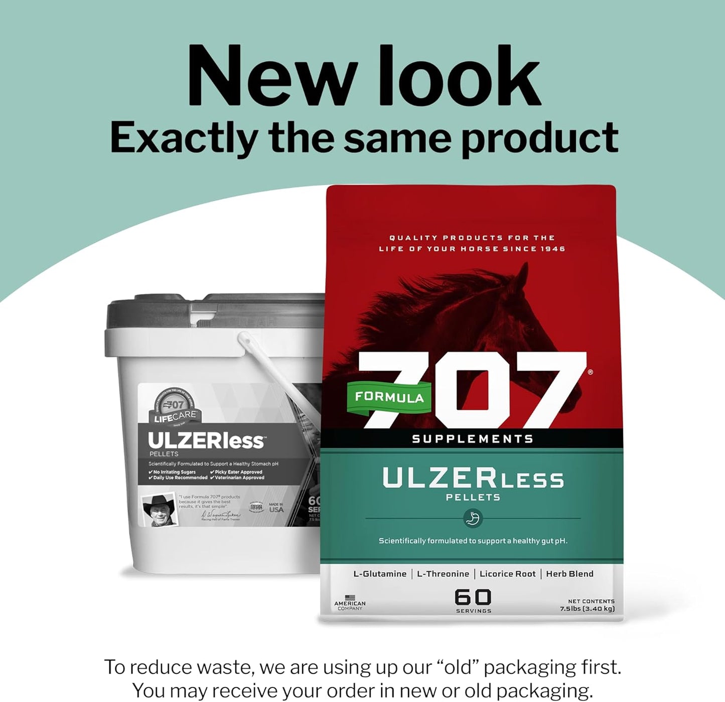 Natural Gut Support Equine Supplement for Horses at Risk of Ulcers - 7.5lb Bag Formula 707 ULZERless