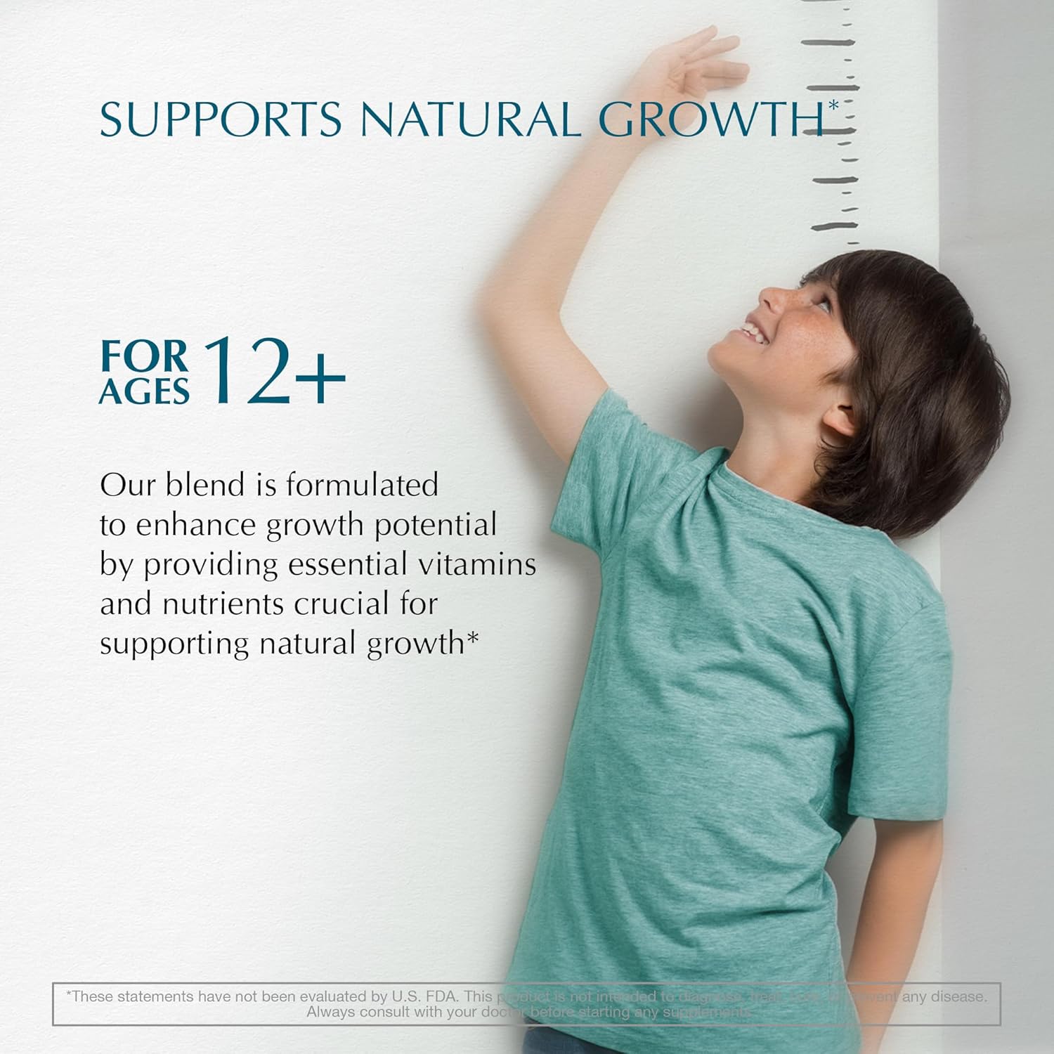 Natural Height Growth Supplement for Kids & Adults - Made in USA - Vitamins for Taller Boys & Girls - Multivitamin Capsules for Teen & Child Bone Growth - KTD BIOLABS Height Increase Booster
