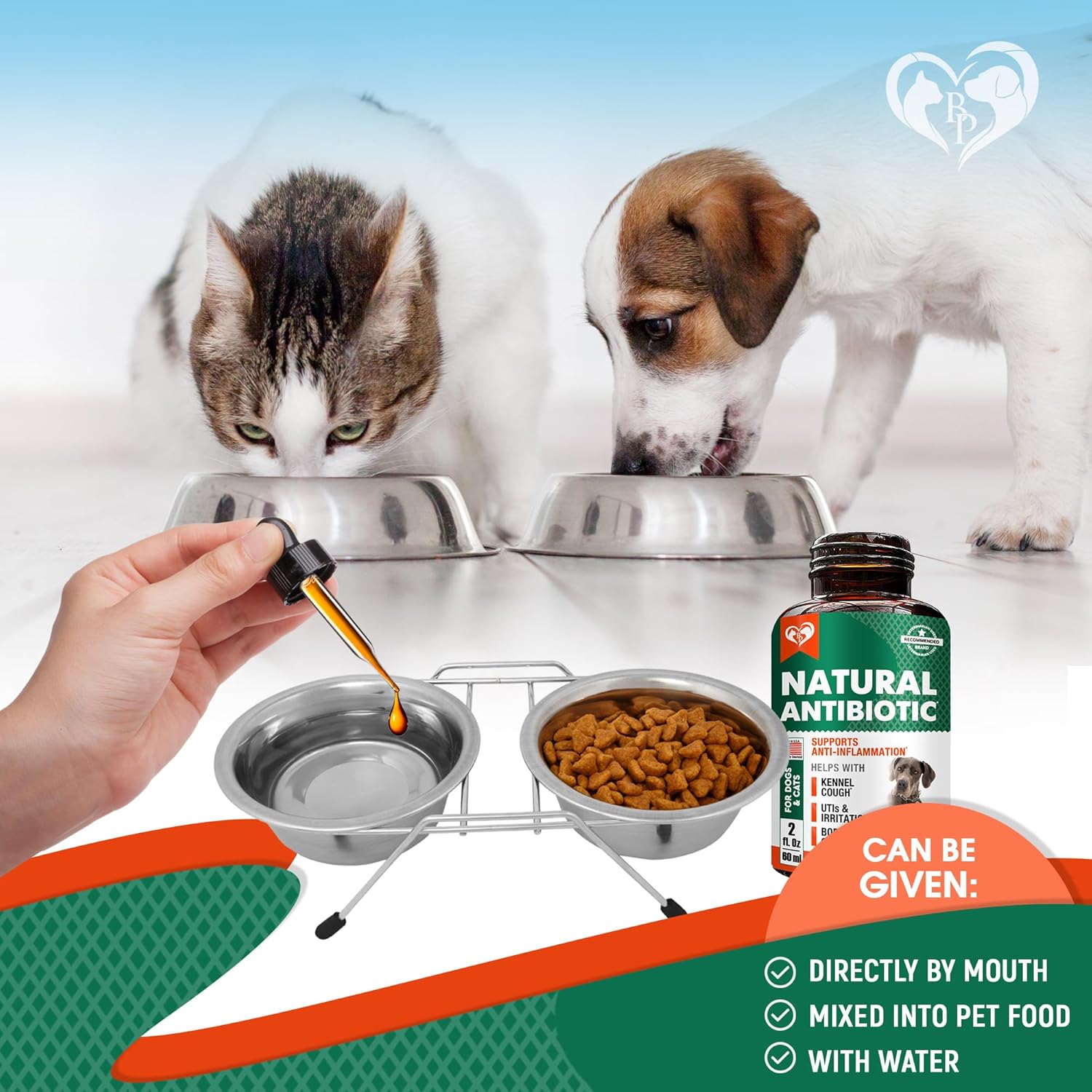 Natural Herbal Kennel Cough & UTI Relief for Cats & Dogs - Cranberry Support Supplement for Urinary Tract & Cold - Made in USA