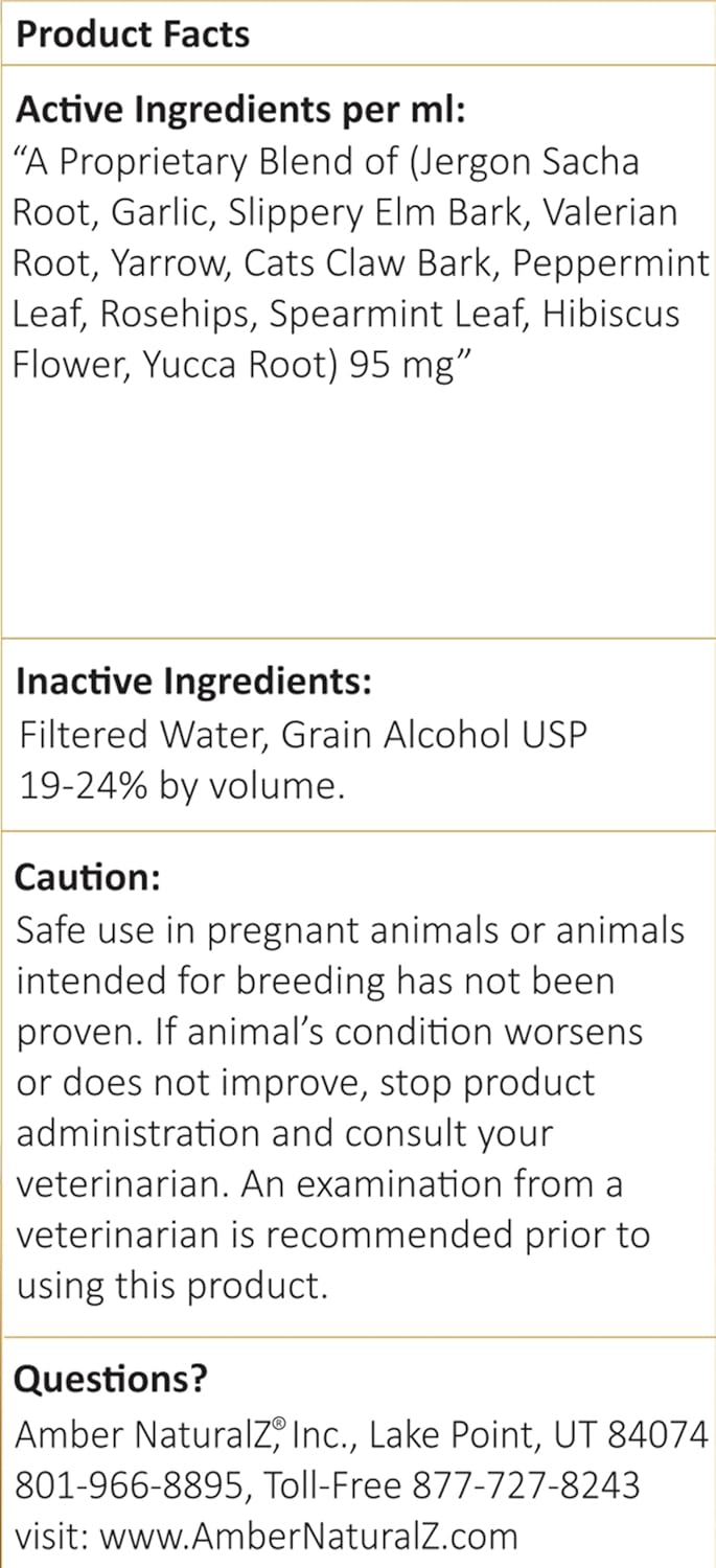 Natural Herbal Supplement for Cats - Adizone C | Relieves Soreness, Stiffness, Aches | 4 oz Bottle | Made in USA