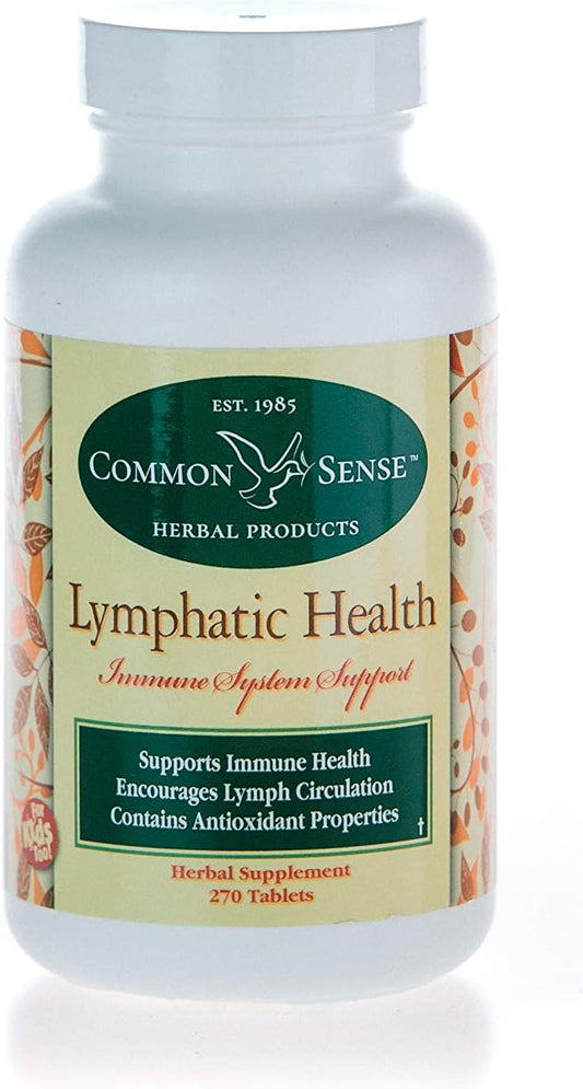 Natural Herbal Supplement for Lymphatic Health - Immune System Support (120 Tablets) by Common Sense Herbal Products