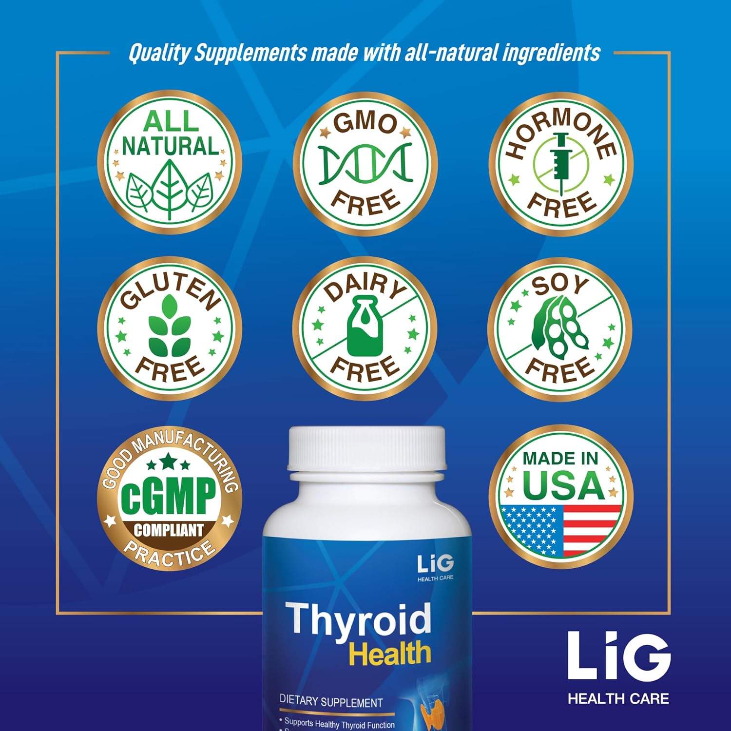Natural Herbal Supplement for Thyroid Health - Reduce Thyroid Cysts and Nodules - Balance Hormones - Honeysuckle Flower