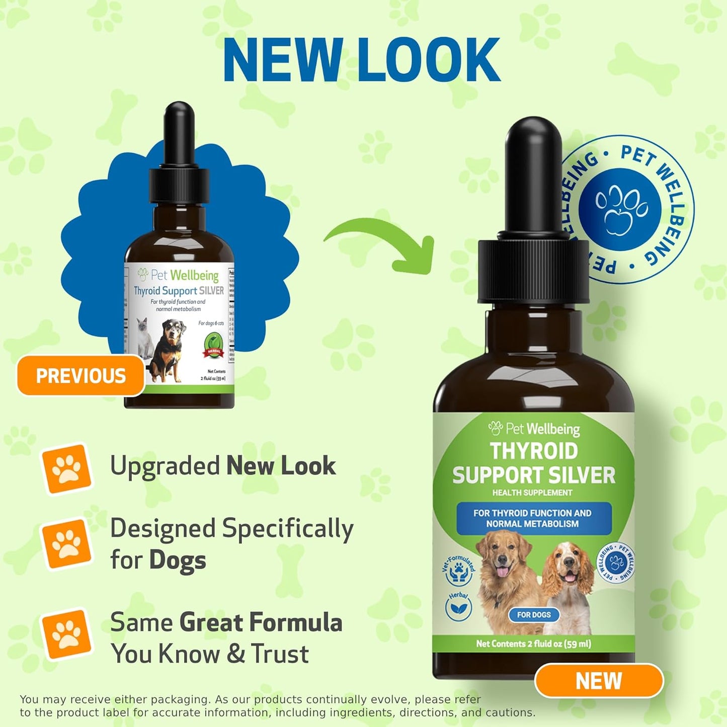 Natural Herbal Thyroid Support Supplement for Dogs - Promotes Healthy Metabolism, Balanced Energy Levels - Veterinarian Formulated with Ashwagandha and Bacopa - 2 oz