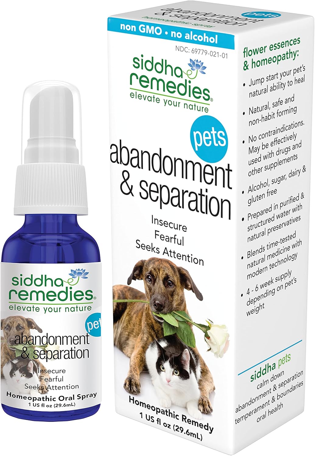 Natural Homeopathic Remedy for Pets' Abandonment & Separation Anxiety - Supports Healthy Independence, Fears, and Obsessive Behaviors in Dogs, Cats, and Animals