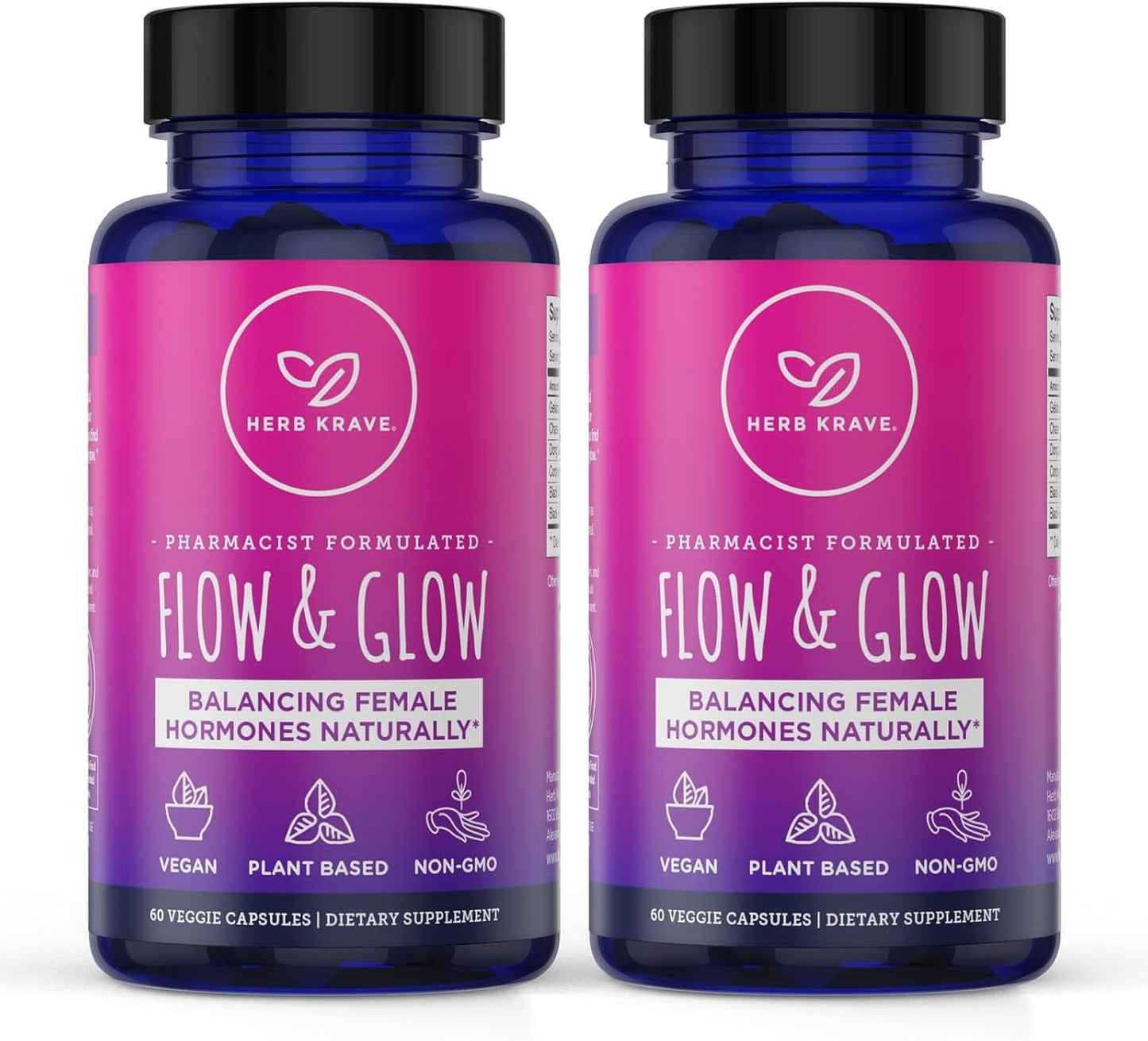 Natural Hormone Balance for Women - PMS & Menopause Relief with Donq Quai & Black Cohosh - 120 Vegan Capsules
