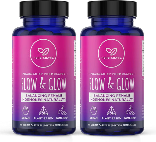 Natural Hormone Balance for Women - PMS & Menopause Relief with Donq Quai & Black Cohosh - 120 Vegan Capsules