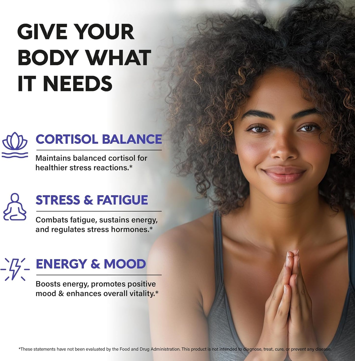 Natural Hormone Balance Supplement for Women - Ashwagandha, Rhodiola, Holy Basil, L-Theanine - Mood, Focus, Sleep Support - Vegan, Non-GMO - Made in USA - 60 Capsules