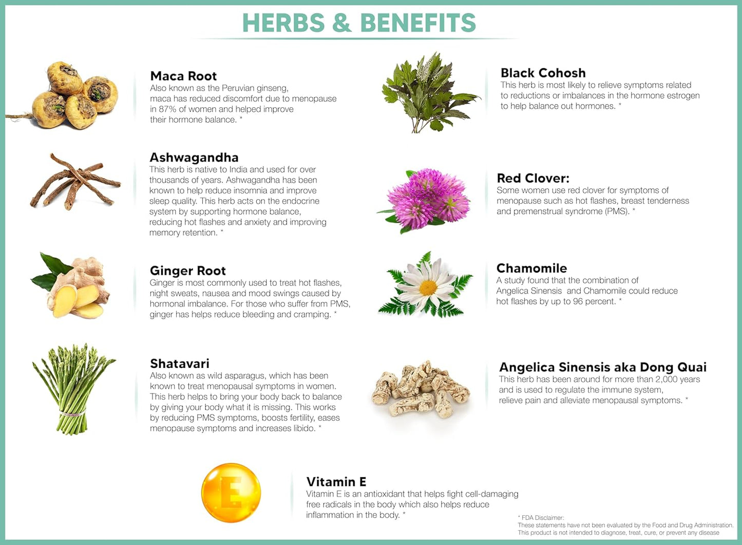 Natural Hormone Balance Supplement for Women - Relieve Menopause and PMS Symptoms, Hot Flashes Relief - Vegan-Friendly