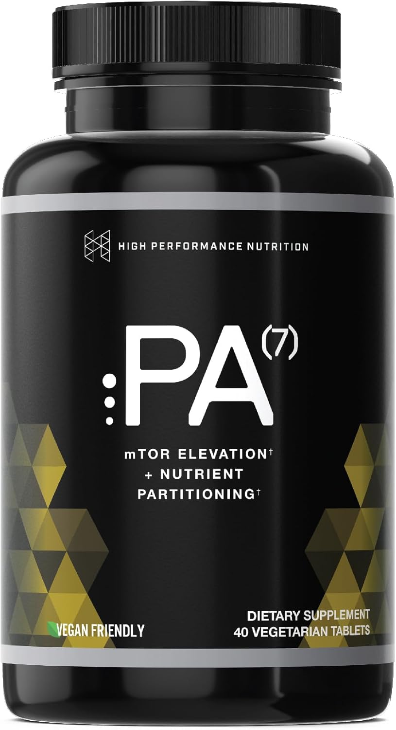 Natural HPN PA(7) Phosphatidic Acid Muscle Builder - Enhance Muscle Growth, Increase Strength, and Boost mTOR Signaling | 10 Day Supply