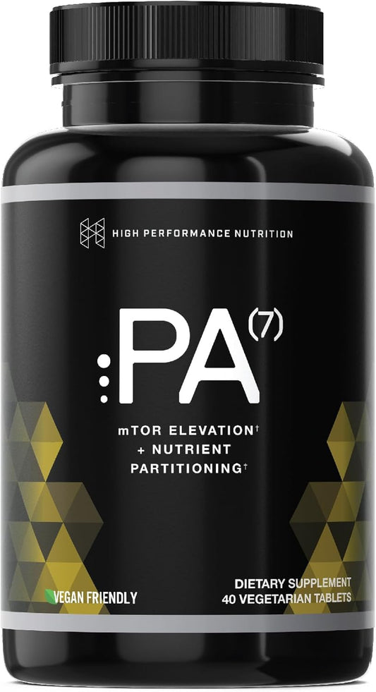 Natural HPN PA(7) Phosphatidic Acid Muscle Builder - Enhance Muscle Growth, Increase Strength, and Boost mTOR Signaling | 10 Day Supply