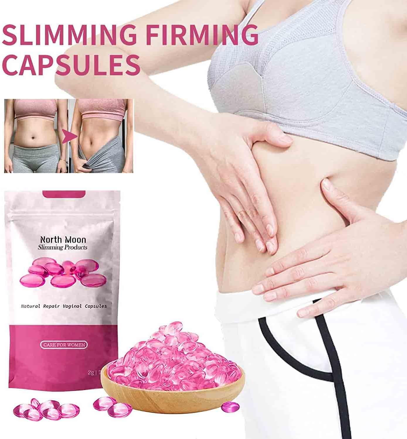 Natural Instant Anti-Itch Slimming Detox Products - Viginal Capsules & Gel (8 Bags)
