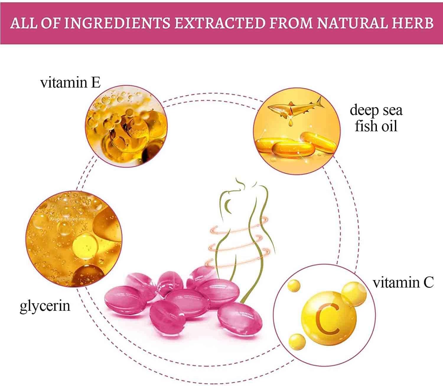 Natural Instant Anti-Itch Slimming Detox Products - Viginal Capsules & Gel (8 Bags)