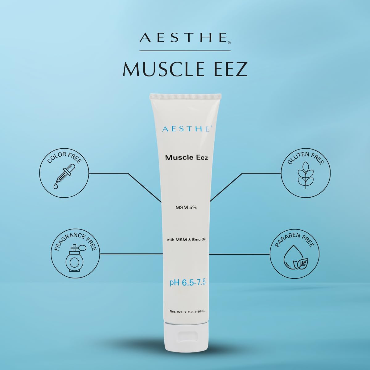 Natural Joint & Muscle Recovery Gel with MSM & Emu Oil - Aloe Vera Formula for Muscles, Joints, Strains - Therapeutic 7 oz Gel for Wellness
