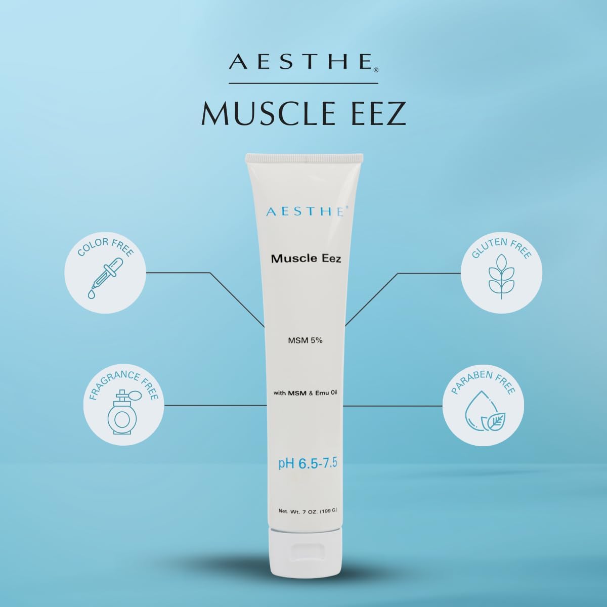 Natural Joint & Muscle Recovery Gel with MSM & Emu Oil - Aloe Vera Formula for Muscles, Joints, Strains - Therapeutic 7 oz Gel for Wellness
