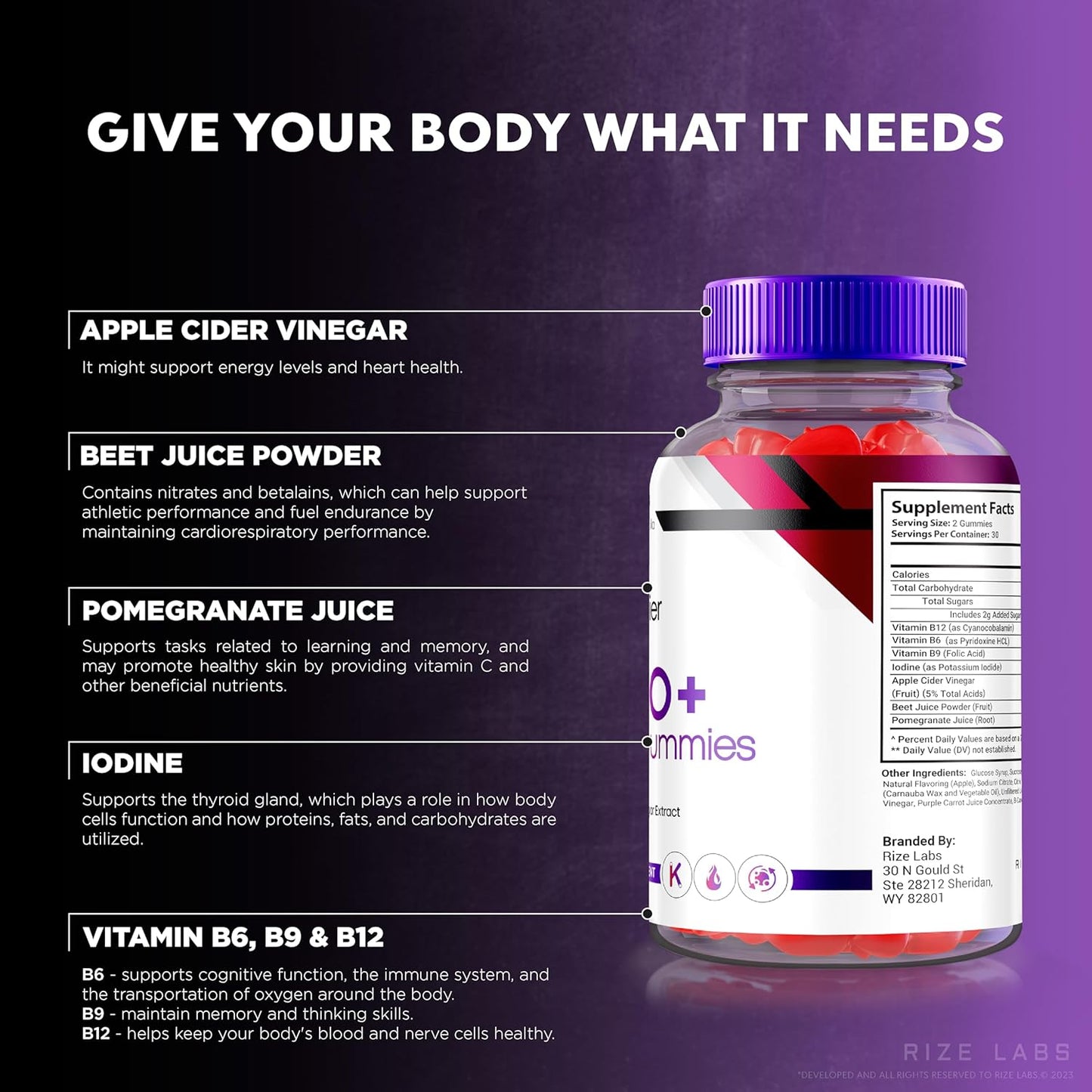 Natural Keto ACV Gummies for Advanced Slimming Formula - 180 Gummies, 2000mg Extreme Keto Formula from rize labs