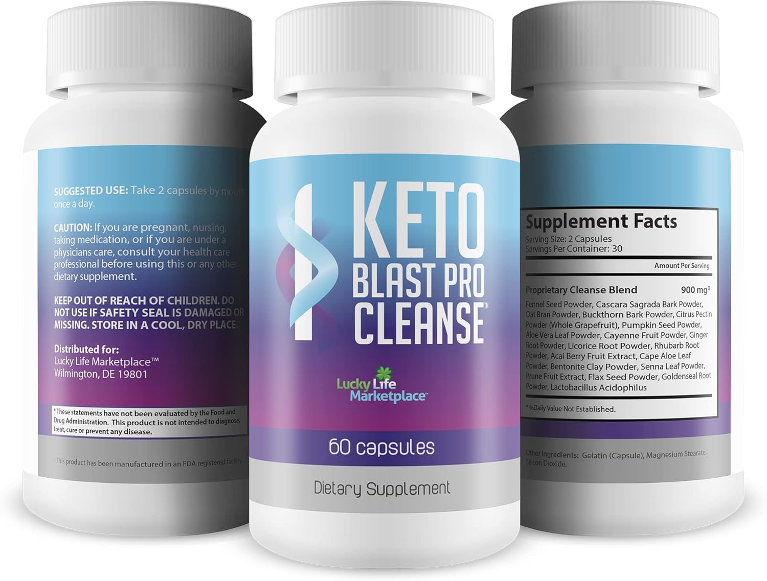 Natural Keto Blast Pro Cleanse for Full Body Detox & Gut Health - Probiotic Colon Cleanse for Waste Removal & Cleansing - Keto-Friendly Formula for Total Body Cleansing