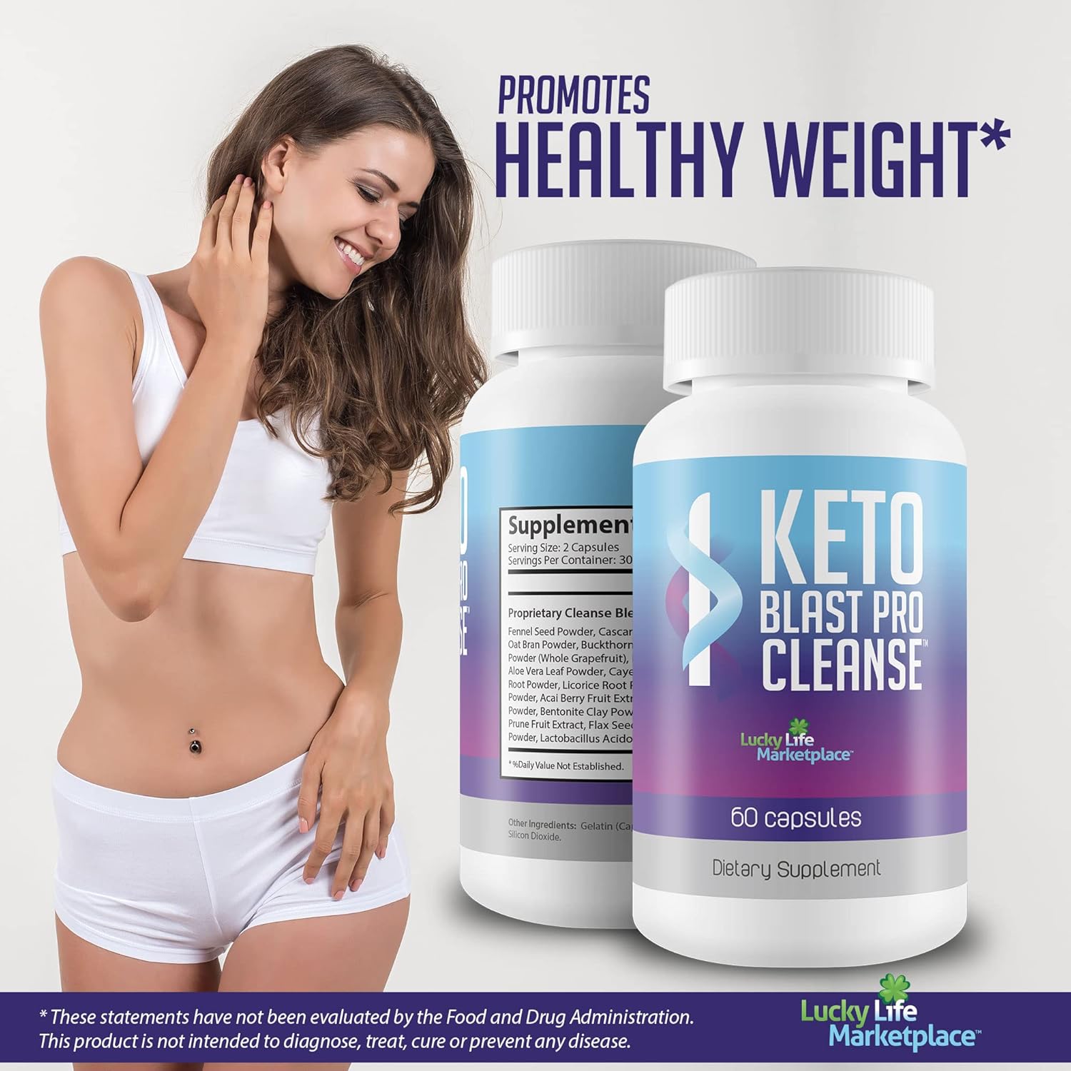 Natural Keto Blast Pro Cleanse for Full Body Detox & Gut Health - Probiotic Colon Cleanse for Waste Removal & Cleansing - Keto-Friendly Formula for Total Body Cleansing