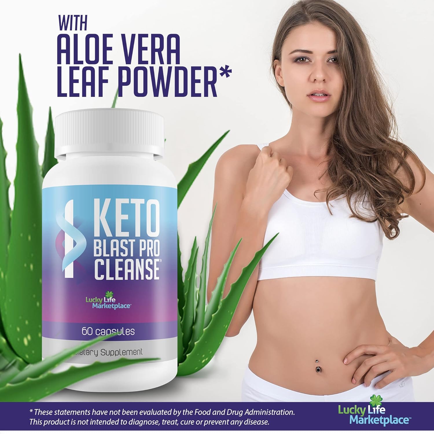 Natural Keto Blast Pro Cleanse for Full Body Detox & Gut Health - Probiotic Colon Cleanse for Waste Removal & Cleansing - Keto-Friendly Formula for Total Body Cleansing