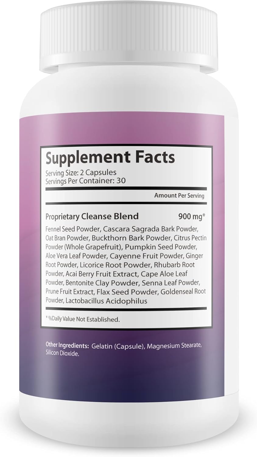Natural Keto Colon Cleanse Pills with Probiotics - Supports Detox, Energy, & Digestive Health - Acai Cleanse Aid for Waste & Toxin Elimination