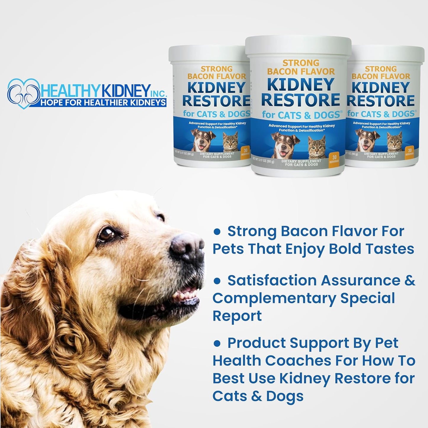 Natural Kidney Support Supplements for Cats and Dogs, Promotes Healthy Kidney Function and Urinary Tract, Essential Pet Health Formula
