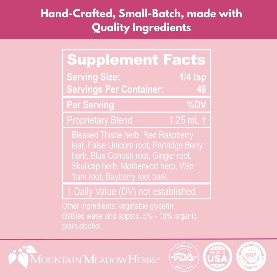 Natural Labor Preparation: Mountain Meadow Herbs Gentle Birth - 4oz Liquid Extract